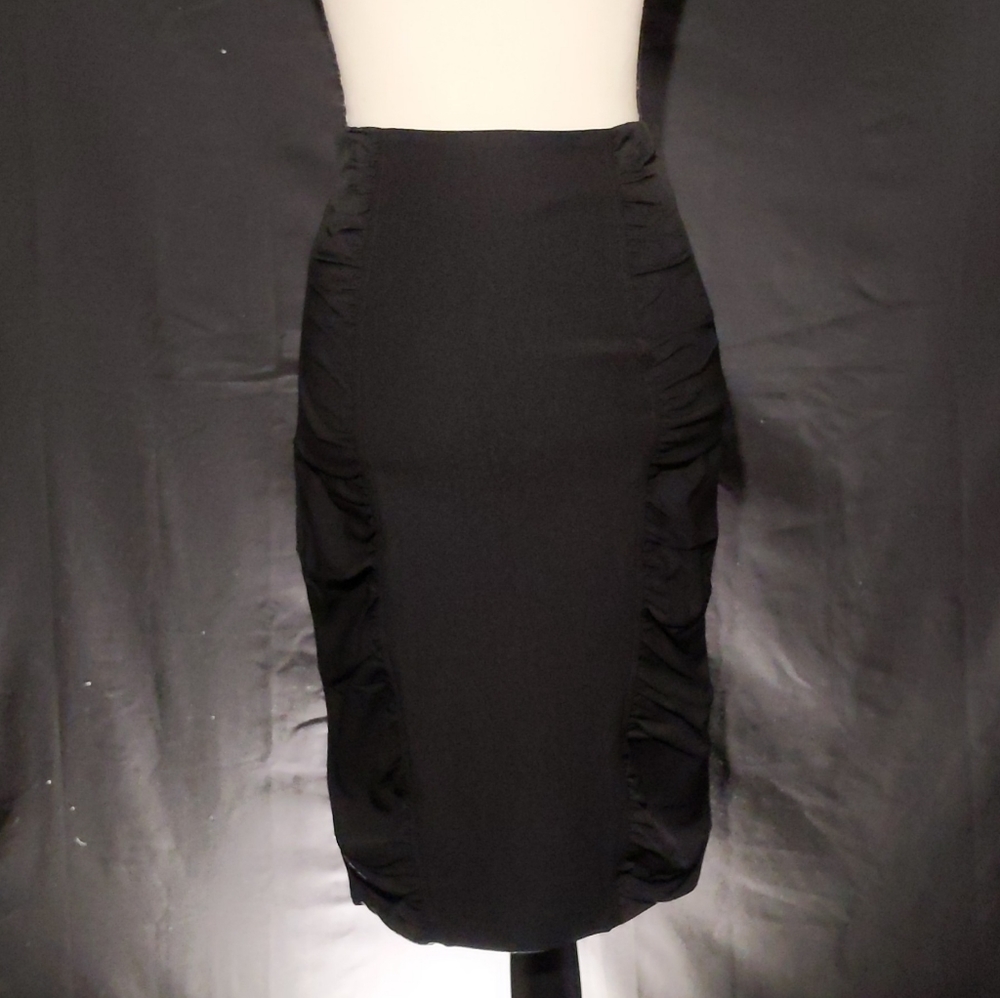Aziz Ruched Pencil Skirt